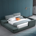 Designer Bedroom Furniture King Size Bed with Storage Cabinet
